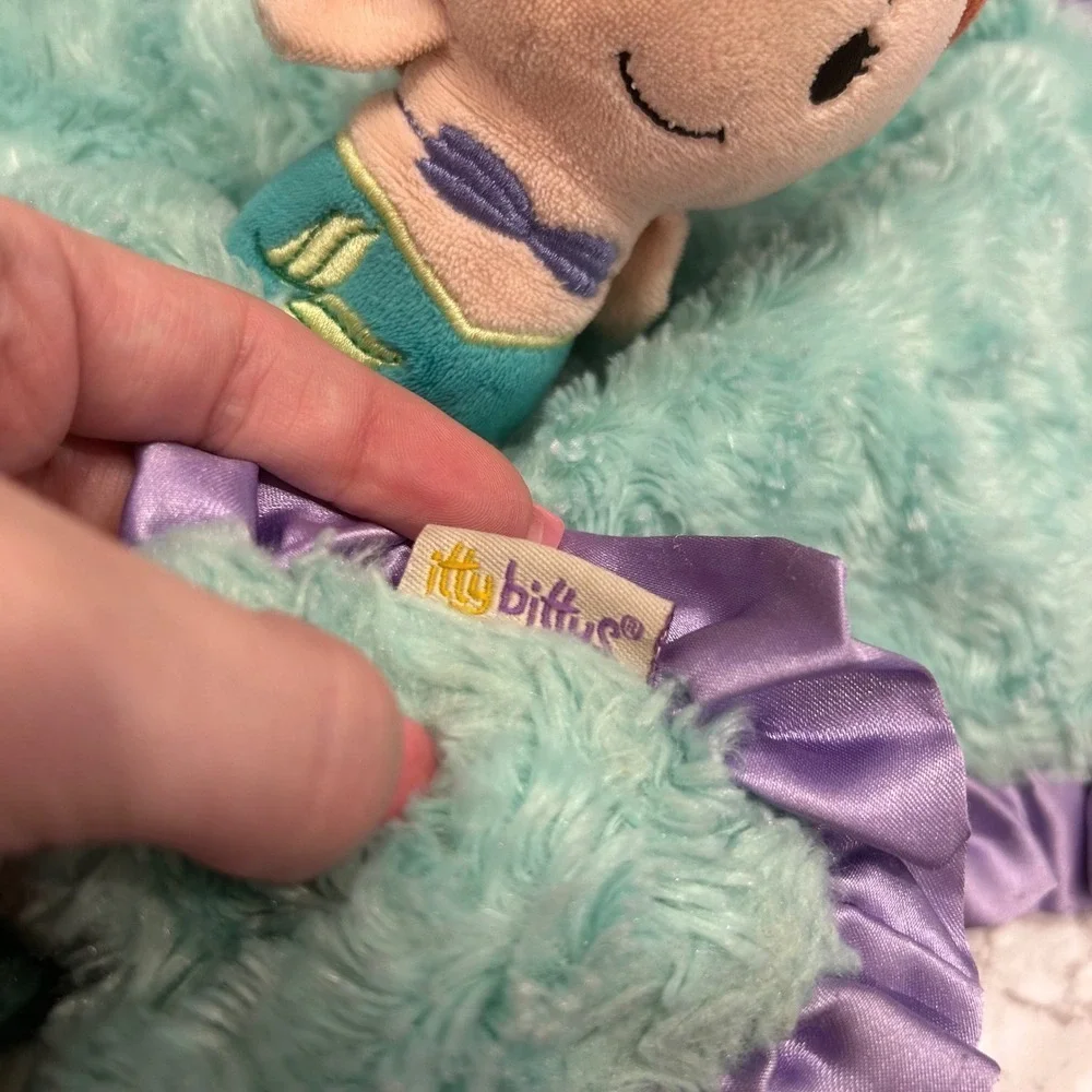 Disney Little Mermaid Ariel Plush Blanket Lovey Security Toy